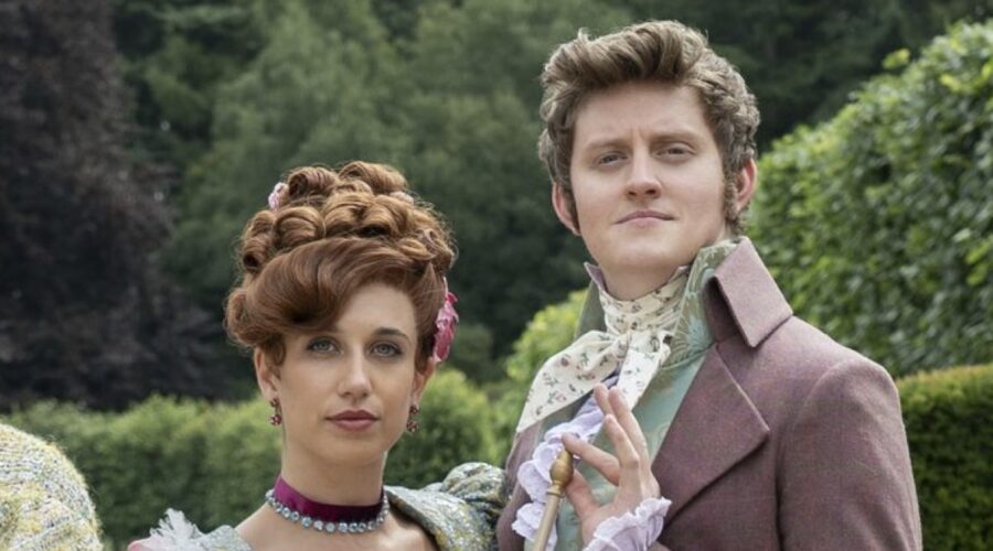 Lorn Macdonald È Albion Finch E Harriet Cains (Philippa Featherington) In Bridgerton Credits Netflix