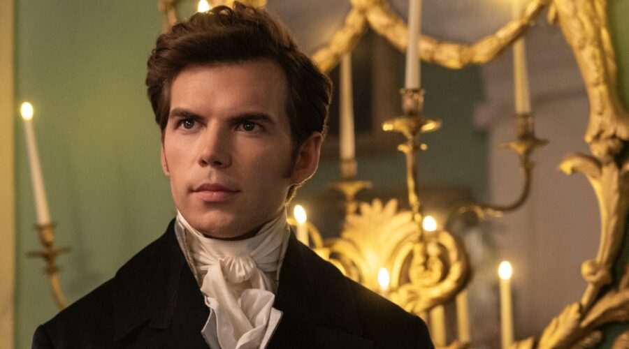 Luke Newton (Colin) in una scena di “Bridgerton 3” Credits: Liam Daniel/Netflix.