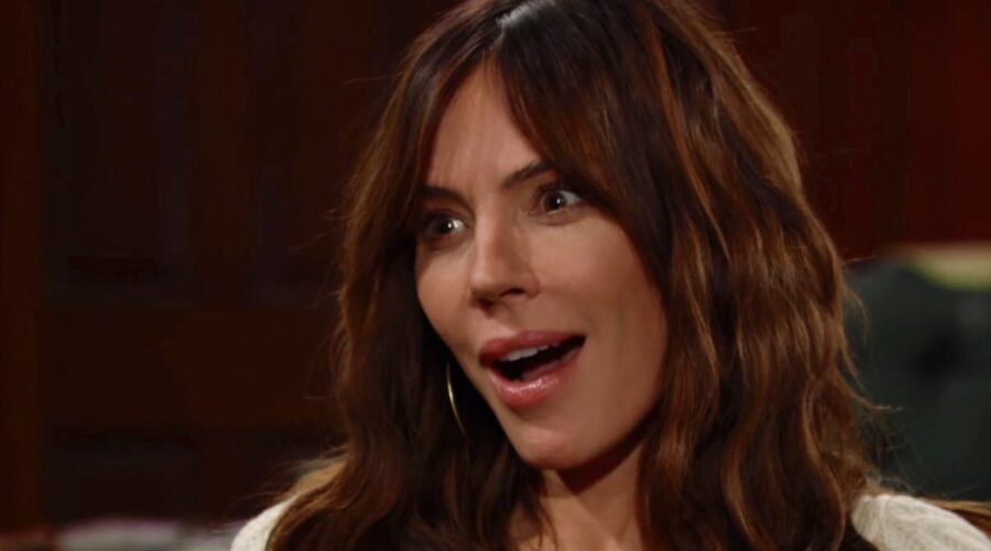 Krista Allen (Taylor Hayes) in una scena di “Beautiful”. Credits: Cattura schermo/BBL Distribution/RTI Mediaset.