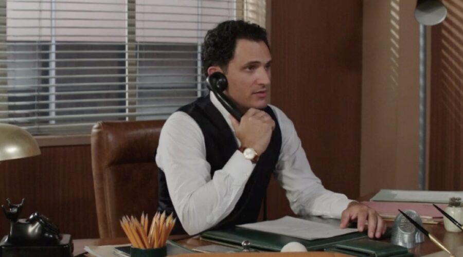 Alessandro Tersigni (Vittorio Conti) in una scena della puntata 30 de “Il Paradiso Delle Signore 8”. Credits: Rai.