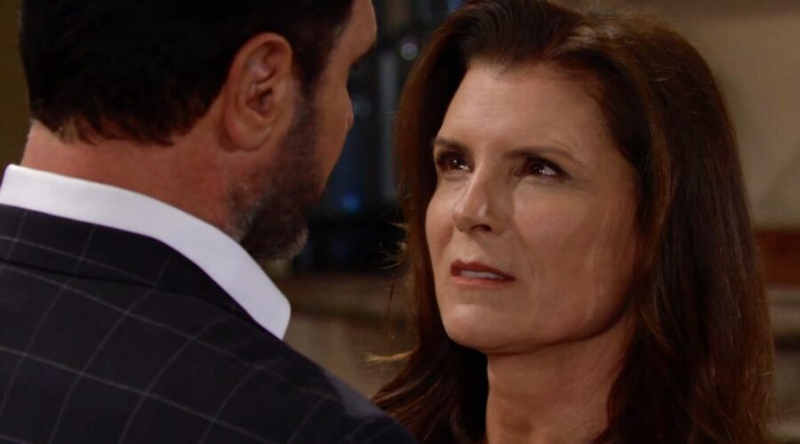 Da sinistra: Don Diamont (Bill) e Kimberlin Brown (Sheila) in un fotogramma di “Beautiful”. Credits: Cattura schermo/BBL Distribution/RTI Mediaset.