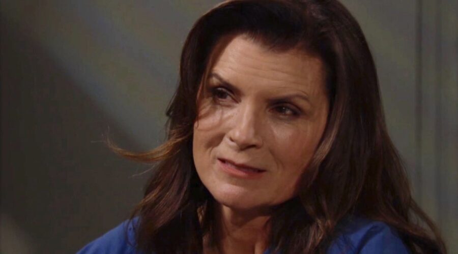 Kimberlin Brown (Sheila Carter) in un fotogramma di “Beautiful”. Credits: Cattura schermo/BBL Distribution/RTI Mediaset.