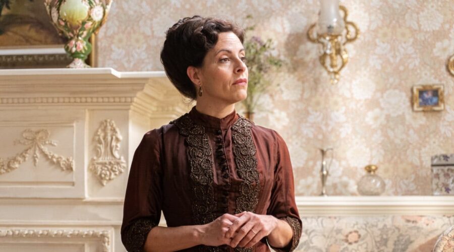 Cristina Fernández (Margarita) in una scena de “La Promessa”. Credits: RTI Mediaset.