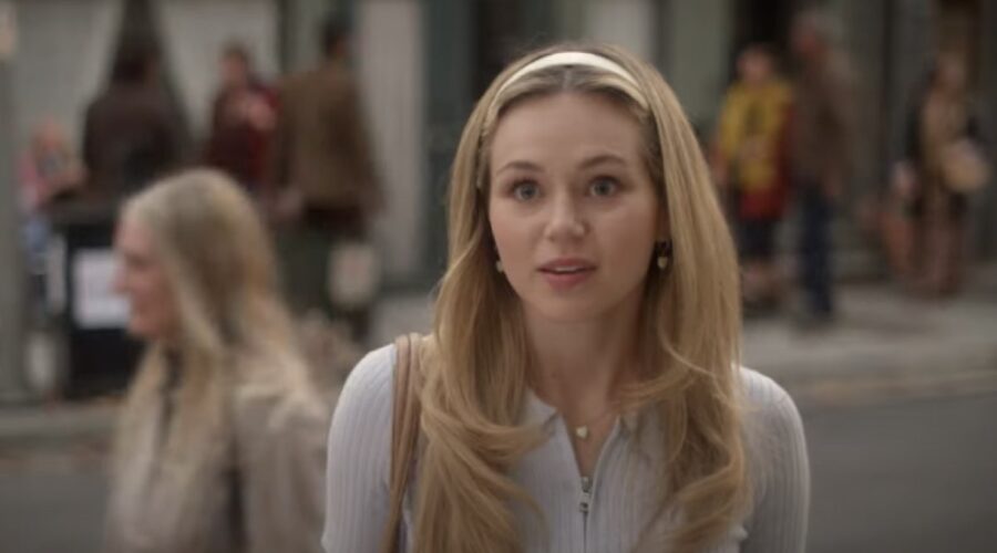 Brec Bassinger (Dawn Longchamp) in una scena del trailer di “Dawn”. Credits: Lifetime/Rai.
