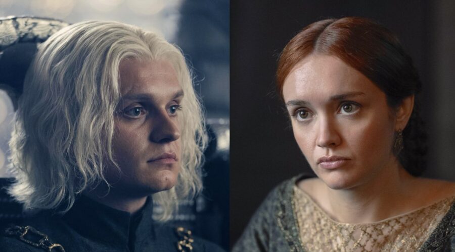 Tom Glynn-carney E Olivia Cooke In House Of The Dragon 2 Credits Sky