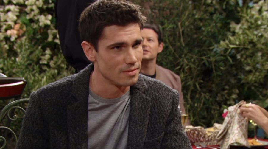 Tanner Novlan (John 'Finn' Finnegan) in una scena di “Beautiful”. Credits: Cattura schermo/BBL Distribution/RTI Mediaset.