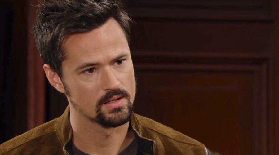 Matthew Atkinson (Thomas Forrester) in una scena della puntata di “Beautiful” in onda su Canale 5. Credits: BBL Distribution/Mediaset/Cattura schermo.