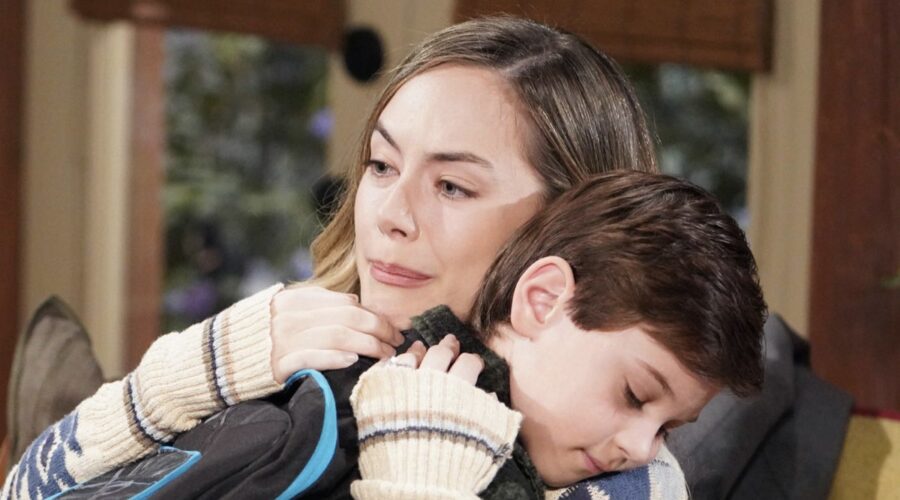 Da sinistra: Henry Joseph Samiri (Douglas) e Annika Noelle (Hope Logan) in una scena di “Beautiful”. Credits: BBL Distribution/RTI Mediaset.