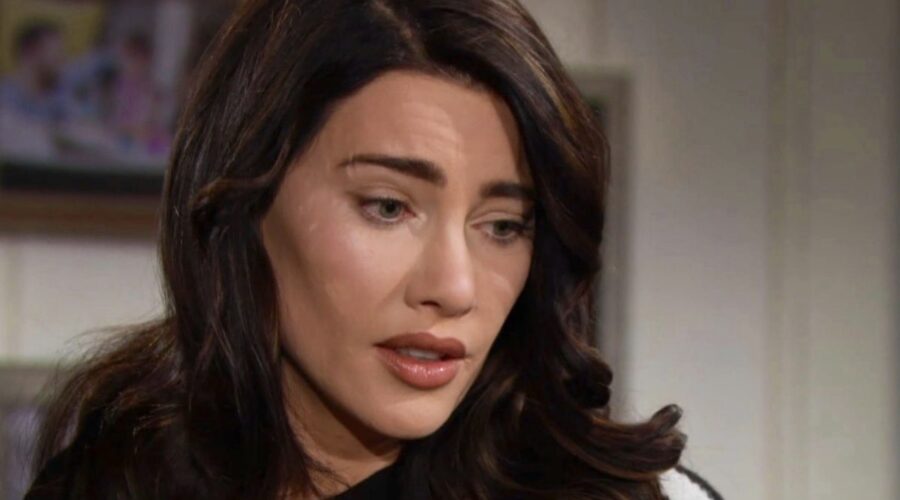 Jacqueline MacInnes Wood (Steffy Forrester) in una scena di “Beautiful”. Credits: Cattura schermo/BBL Distribution/RTI Mediaset.