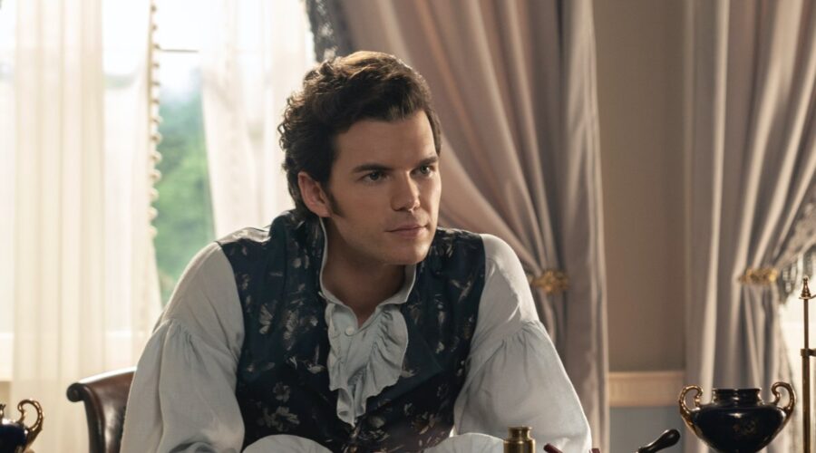 Luke Newton (Colin Bridgerton) in una scena dell’episodio 6 di “Bridgerton 3”. Credits: Liam Daniel/Netflix © 2024.
