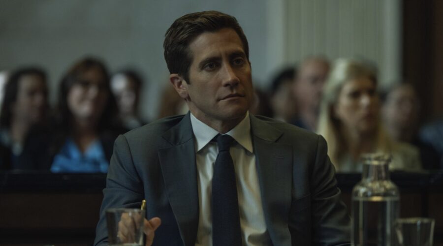 Jake Gyllenhaal in una scena di “Presunto Innocente”. Credits: Apple TV+.