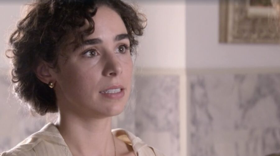 Candela Serrat (Celia Silva Torrealba) in una scena della puntata 143 di “Sei Sorelle”. Credits: Rai.