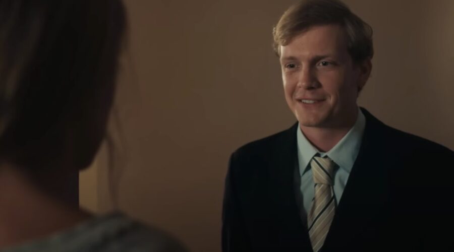 Da sinistra: Delfina Chaves (Maxima) e Martijn Lakemeier (Willem-Alexander) in una scena dal trailer di “Maxima”, Credits: Millstreet Films / Fotogramma da YouTube.