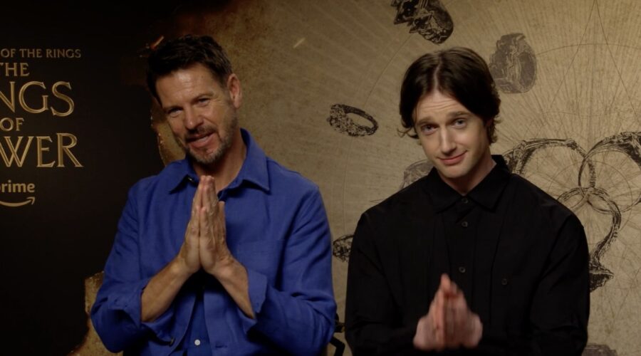 Lloyd Owen (Elendil), Leon Wadham (Kemen) Intervista Gli Anelli Del Potere 2 Credits Prime Video