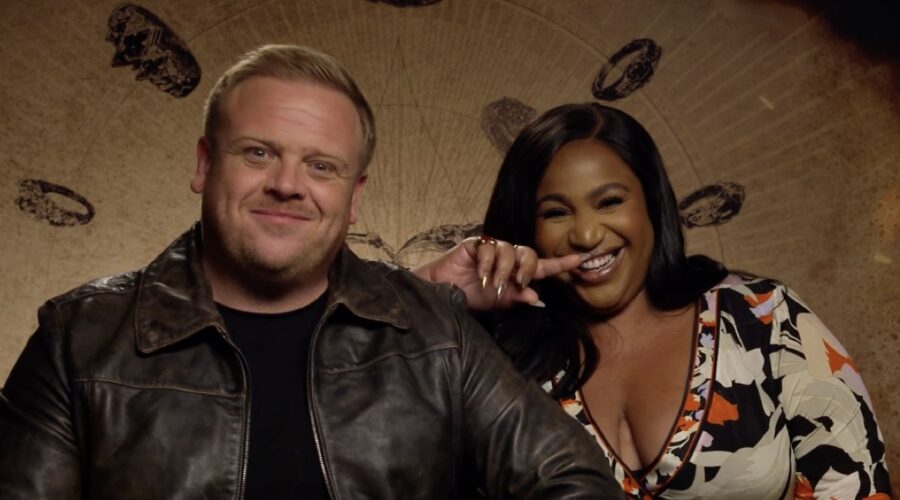 Owain Arthur E Sophia Nomvete Durante L'intervista Per Gli Anelli Del Potere 2 Credits Prime Video