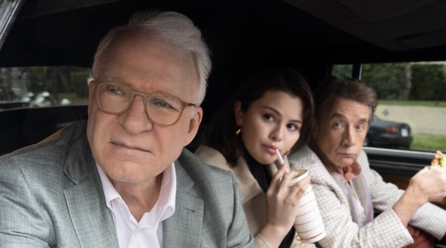 Steve Martin, Martin Short, Selena Gomez In Only Murders In The Building 4 Credits Disney Plus