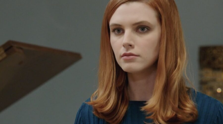 Arianna Amadei (Odile di Sant'Erasmo) in una scena della puntata 6 de “Il Paradiso Delle Signore 9”. Credits: Rai.