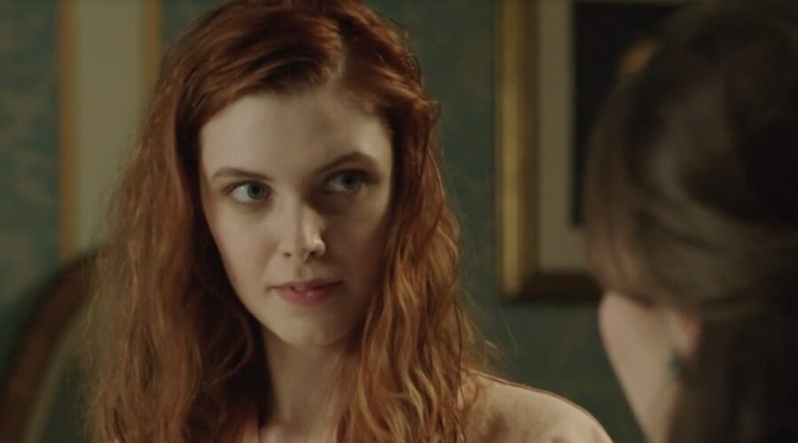 Arianna Amadei (Odile di Sant'Erasmo) in una scena della puntata 2 de “Il Paradiso Delle Signore 9”. Credits: Rai.