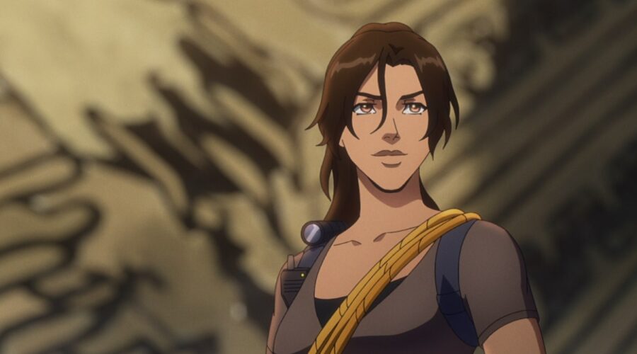 Hayley Atwell (Lara Croft) in una scena di “Tomb Rider: La Leggenda Di Lara Croft” Credits: Netflix © 2024.
