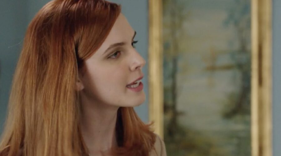 Arianna Amadei (Odile di Sant'Erasmo) in una scena della puntata 7 de “Il Paradiso Delle Signore 9”. Credits: Rai.