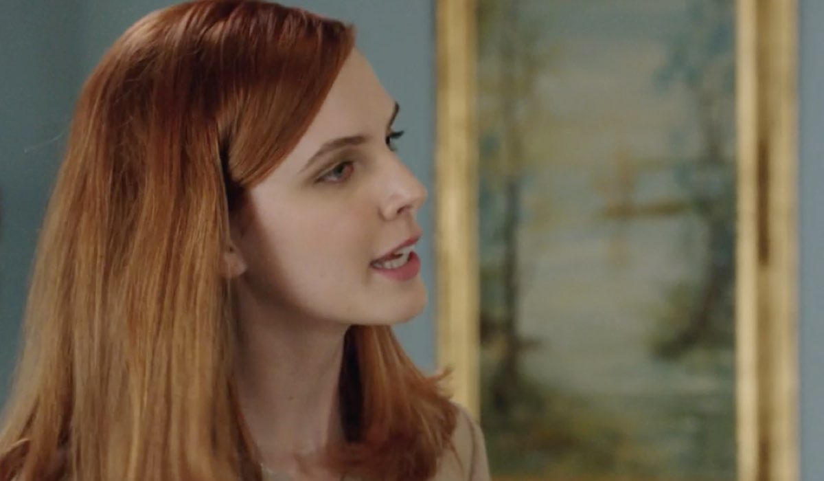 Arianna Amadei (Odile di Sant'Erasmo) in una scena della puntata 7 de “Il Paradiso Delle Signore 9”. Credits: Rai.