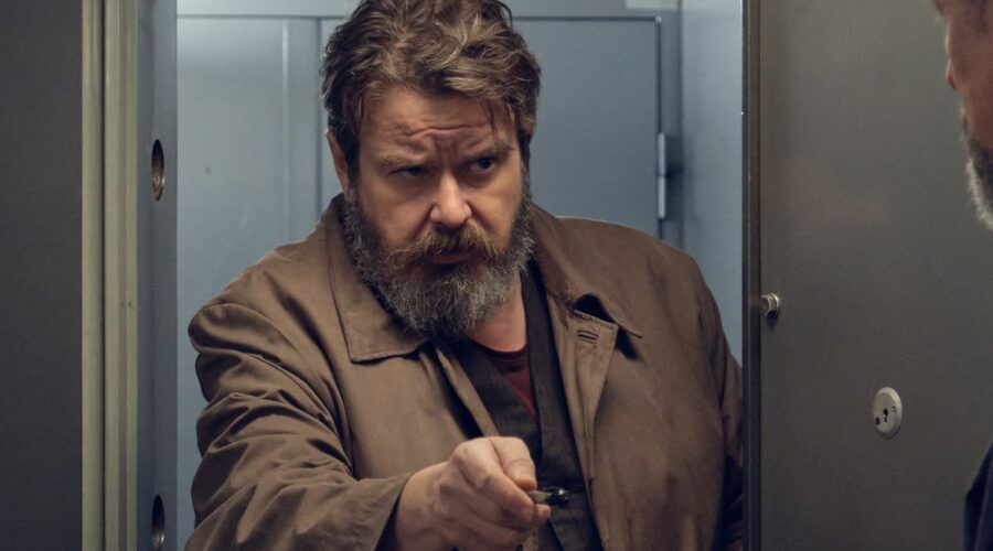 Giuseppe Battiston (Stucky) in una scena di “Stucky”. Credits: Rai.