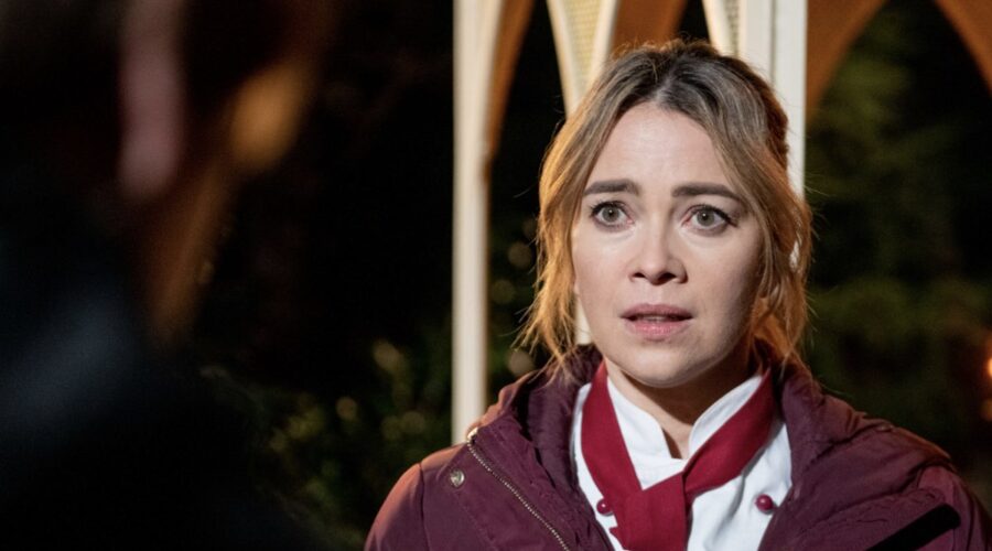 Laura Osswald (Bergmann) in una scena di “Tempesta d'amore”. Credits: RTI Mediaset.