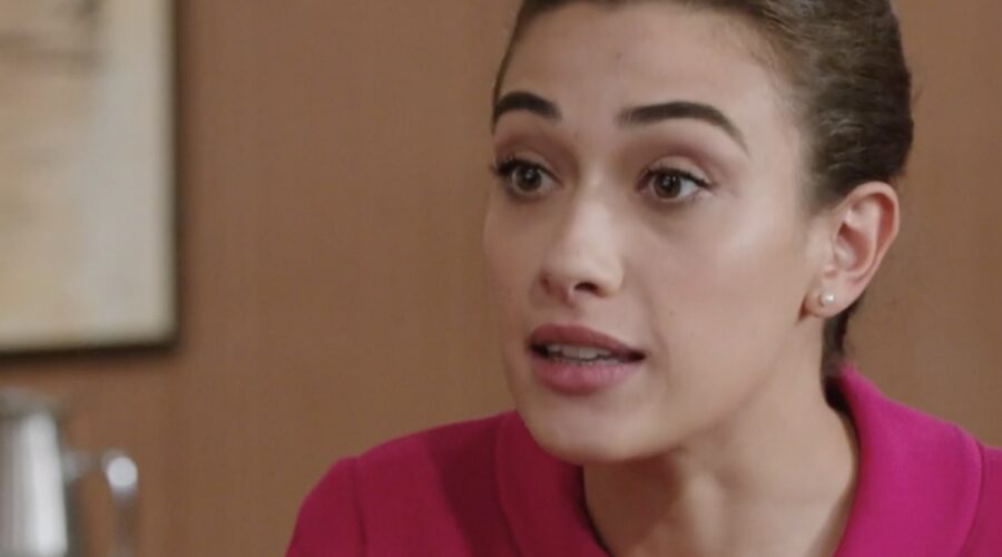 Nicoletta Di Bisceglie (Rosa Camilli) in una scena della puntata 58 de “Il Paradiso Delle Signore 9”. Credits: Rai.