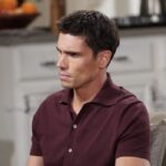 Tanner Novlan (John 'Finn' Finnegan) in una scena di “Beautiful”. Credits: Cattura schermo/BBL Distribution/RTI Mediaset.