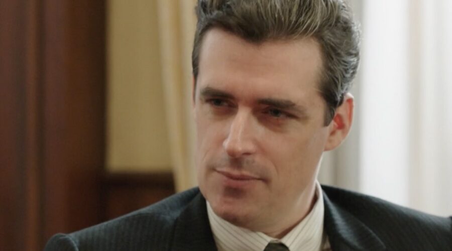 Flavio Parenti (Tancredi Di Sant'Erasmo) in una scena della puntata 111 de “Il Paradiso Delle Signore 9”. Credits: Rai.