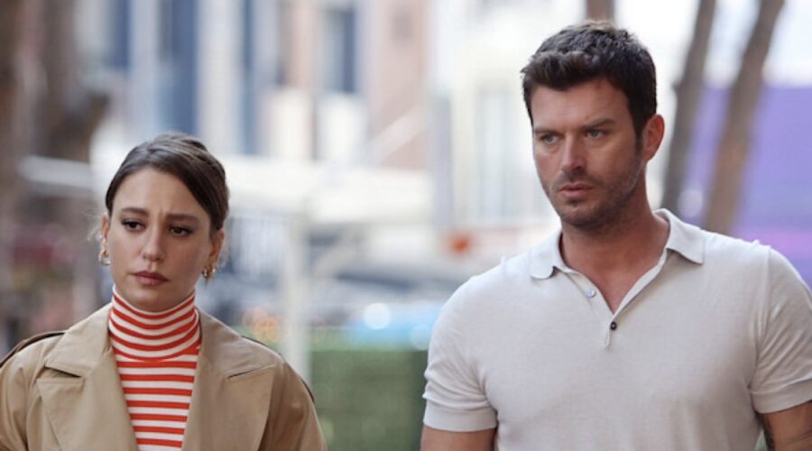 Da sinistra: Serenay Sarikaya (Devin) e Kivanç Tatlitug (Aslan) in una scena di “The Family”. Credits: RTI Mediaset.