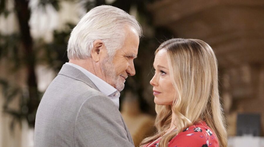 John McCook (Eric Forrester) e Donna (Jennifer Gareis) in “Beautiful”. Credits: BBL Distribution/RTI Mediaset.