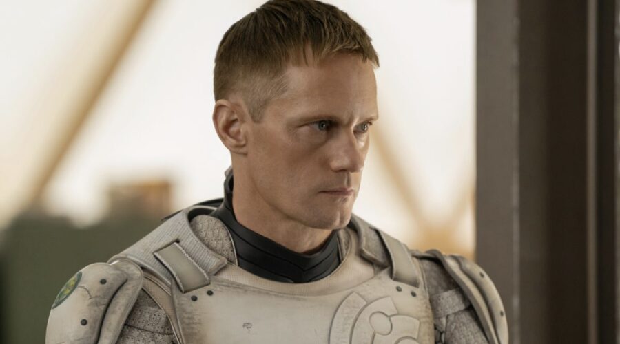 Alexander Skarsgård In Murderbot Credits Apple Tv Plus