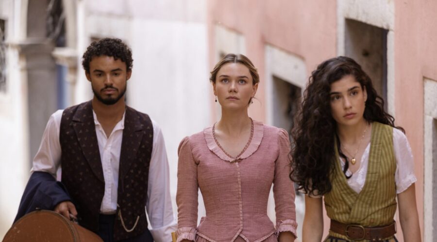 Matthew Broome, Imogen Waterhouse E Grace Ambrose In The Buccaneers Credits Apple Tv