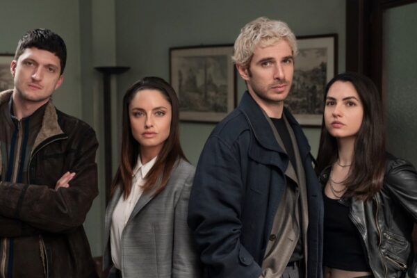 Pierpaolo Spollon, Andrea Lattanzi, Matilde Gioli, Romana Maggiora Vergano in ChiaroScuro Credits Erika Kuenka Netflix