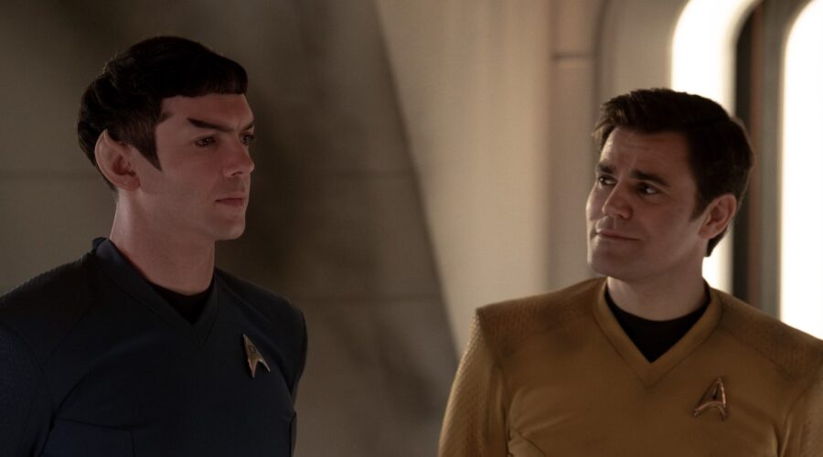 Ethan Peck E Paul Wesley In Star Trek Strange New Worlds 3 Credits Paramount Plus