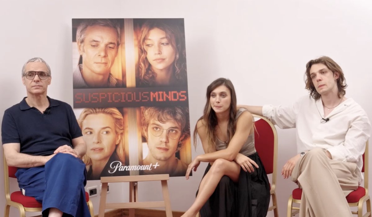 Francesco Colella, Matteo Oscar Giuggioli E Amanda Campana In Suspicious Minds Credits Paramount Plus