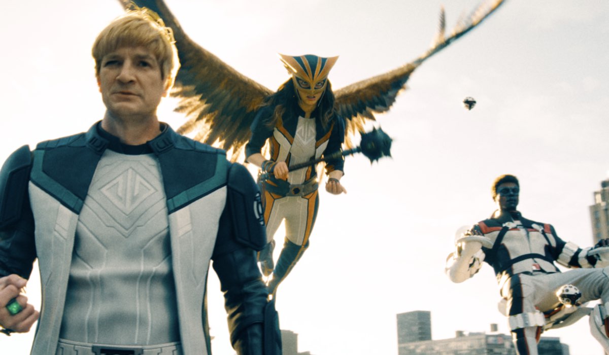 Hawkgirl, Mr. Terrific (Michael Holt) E Guy Gardner (Lanterna Verde) Credits Warner