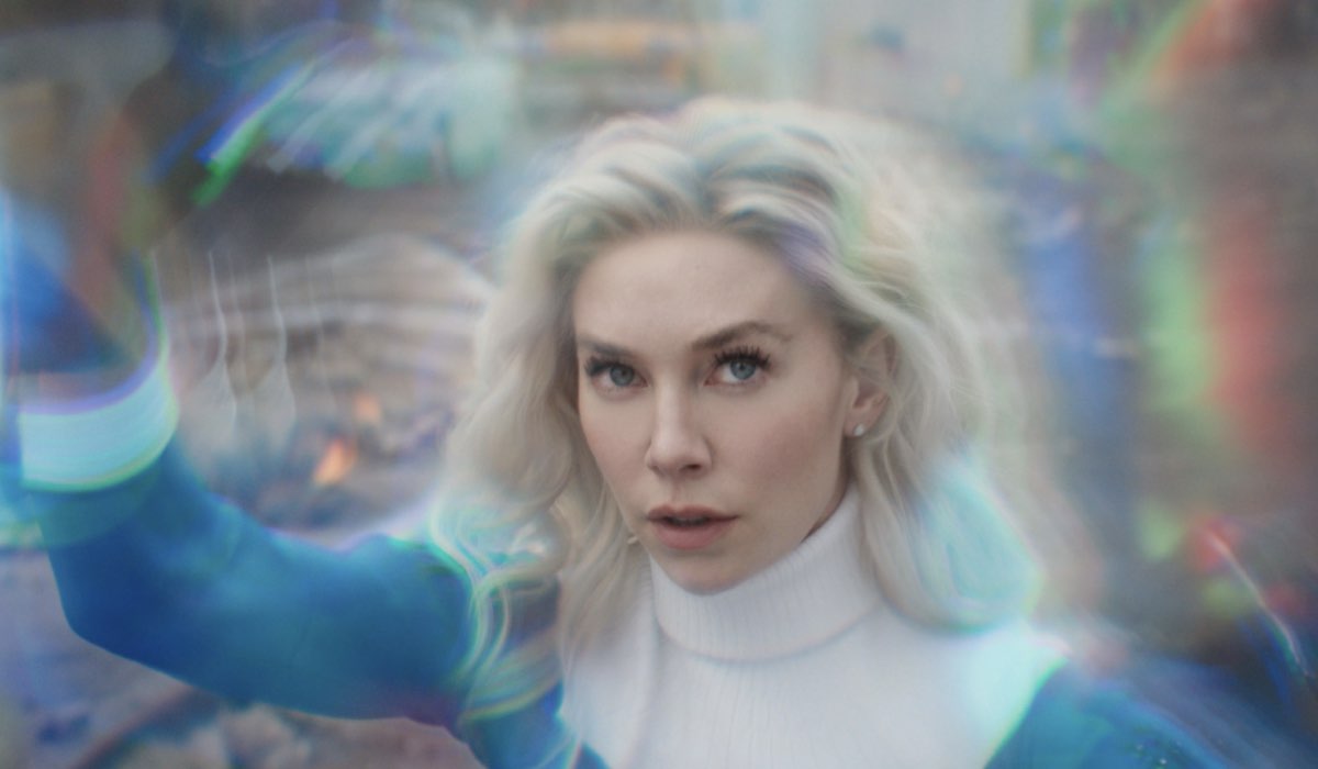 Vanessa Kirby Che Interpreta Sue Storm, Ne I Fantastici 4 Gli Inizi Credits Marvel