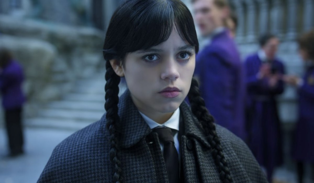 Jenna Ortega In Una Scena Di Mercoledì 2 Episodio 1 Credits Netflix
