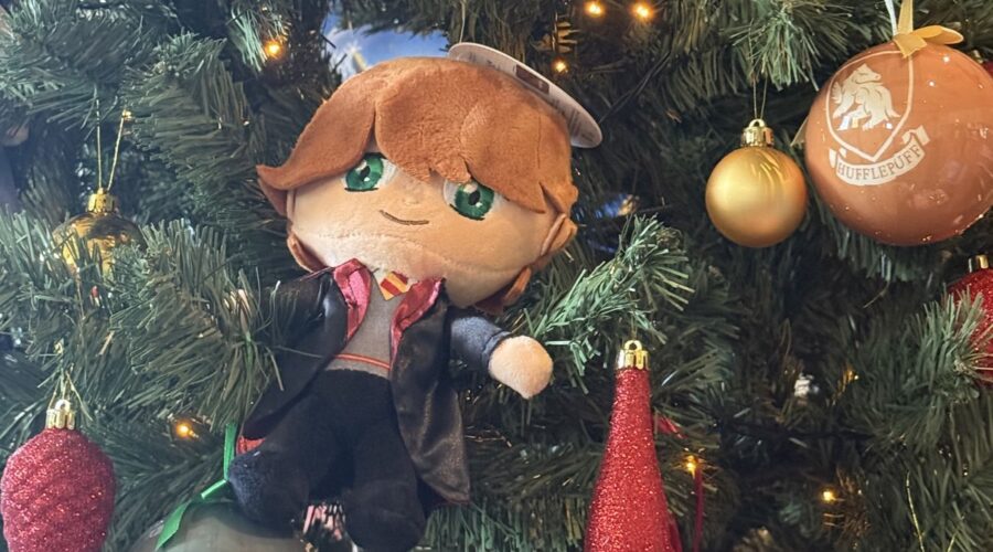 Un dettaglio dell'albero di Natale di ”Harry Potter“ a