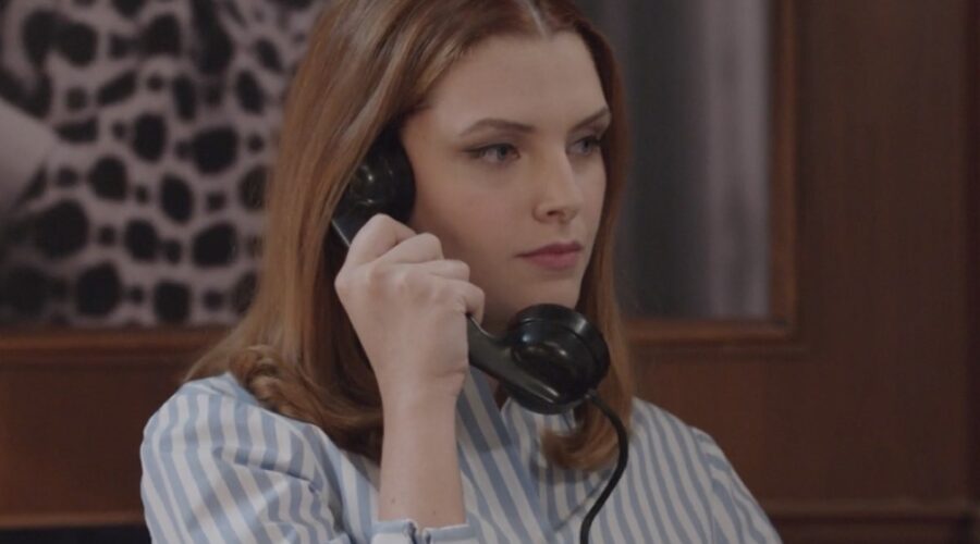 Arianna Amadei (Odile di Sant'Erasmo) in una scena della puntata 4 de “Il Paradiso Delle Signore 10”. Credits: Rai.