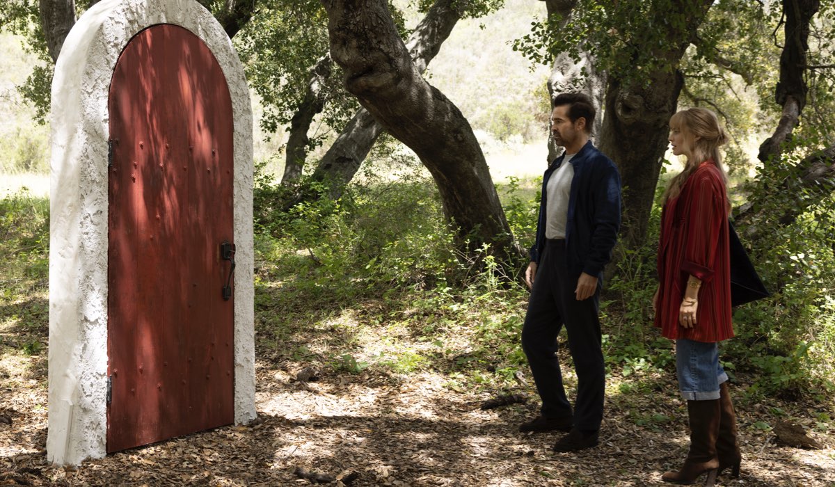 Da sinistra: Colin Farrell (David) e Margot Robbie (Sarah) in una scena di “A Big Bold Beutiful Journey - Un Viaggio Straordinario”. Credits: Sony Pictures Italia.
