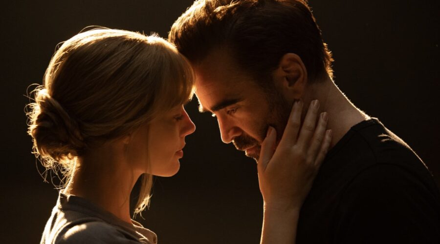 Da sinistra: Margot Robbie (Sarah) e Colin Farrell (David) in una scena di “A Big Bold Beutiful Journey - Un Viaggio Straordinario”. Credits: Sony Pictures Italia.