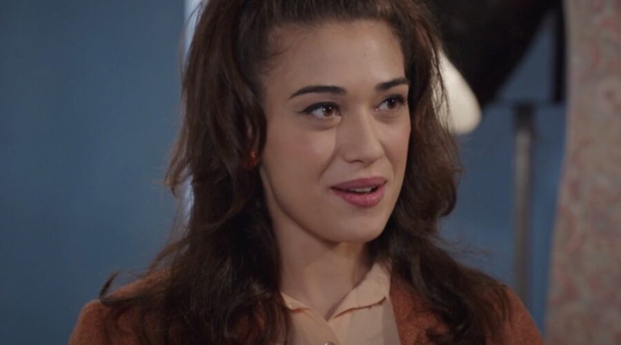 Nicoletta Di Bisceglie (Rosa Camilli) in una scena della puntata 5 de “Il Paradiso Delle Signore 10”. Credits: Rai.