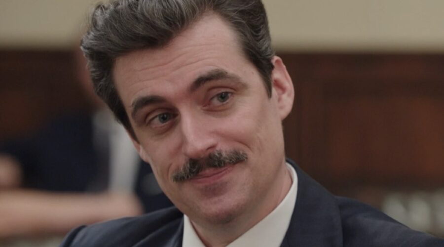 Flavio Parenti (Tancredi Di Sant'Erasmo) in una scena della puntata 30 de “Il Paradiso Delle Signore 10”. Credits: Rai.