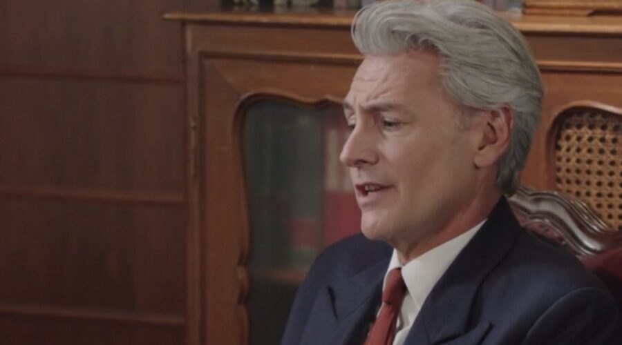 Roberto Farnesi (Umberto Guarnieri) in una scena della puntata 37 de “Il Paradiso Delle Signore 10”. Credits: Rai.