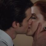 Da sinistra: Elia Marangon (Ettore Marchesi) e Arianna Amadei (Odile di Sant'Erasmo) in una scena della puntata 6 de “Il Paradiso Delle Signore 10”. Credits: Rai.