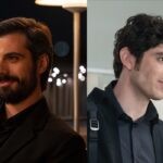 Da sinistra: Gianmarco Saurino (Christian Macaluso) e Nicolas Maupas (Nicolas Maupas) in due scene di “Call My Agent - Italia 3”. Credits: Chiara Calabrò/Sky Italia.