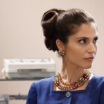 Irene Battaglia (Marina Valli) in una scena de “Il Paradiso delle Signore 10”. Credits: Pierfrancesco Bruni/Rai.